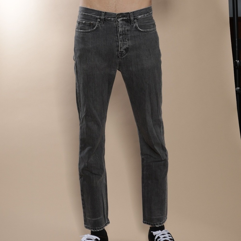 ACNE STUDIOS Van Black VTG Mens Jeans Size 30X29 Charcoal Wash Denim Distressed